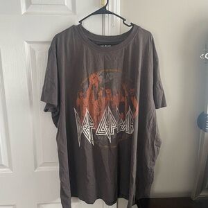 Def Leppard Men's Graphic Tee - Charcoal